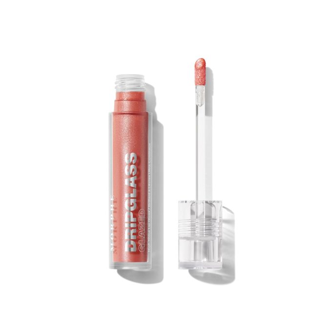 Aurascape Dripglass Glazed Highshine Pearlized Lip Gloss - Cosmic Coral