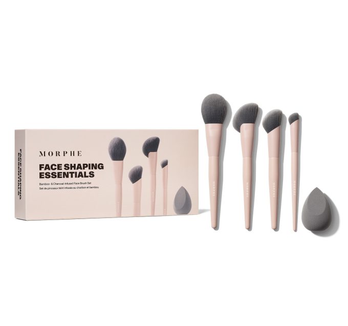 Face Shaping Essentials Bamboo & Charcoal Infused Face Brush Set