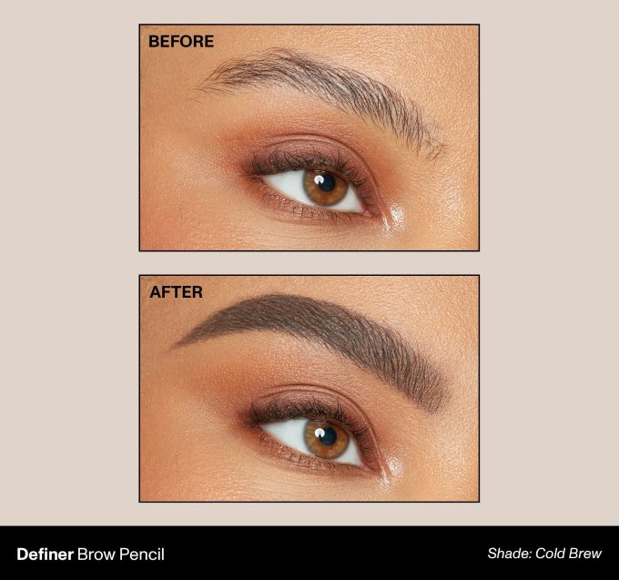 Definer Dual-Ended Brow Pencil & Spoolie - Cold Brew