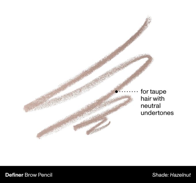 Definer Dual-Ended Brow Pencil & Spoolie - Hazelnut