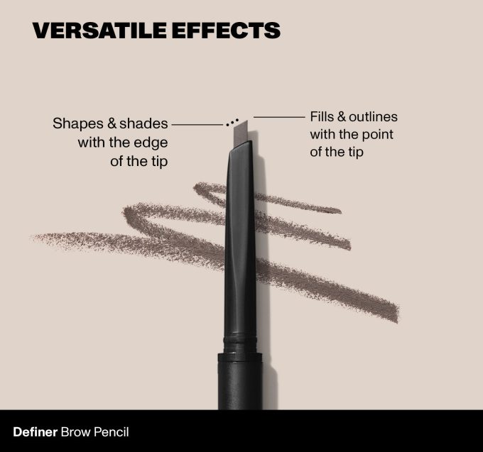 Definer Dual-Ended Brow Pencil & Spoolie - Chocolate Mousse