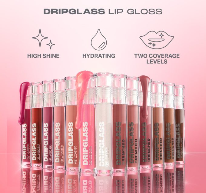 Dripglass Glazed High Shine Lip Gloss - Polished Peach