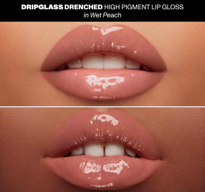 Dripglass Drenched High Pigment Lip Gloss - Wet Peach