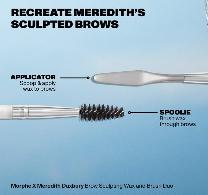 Morphe X Meredith Duxbury Brow Sculpting Wax And Brush Duo