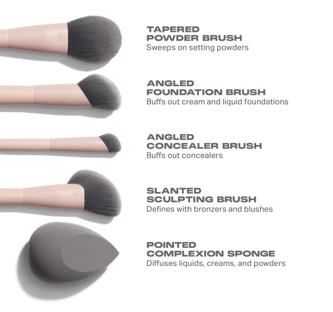 Face Shaping Essentials Bamboo & Charcoal Infused Face Brush Set