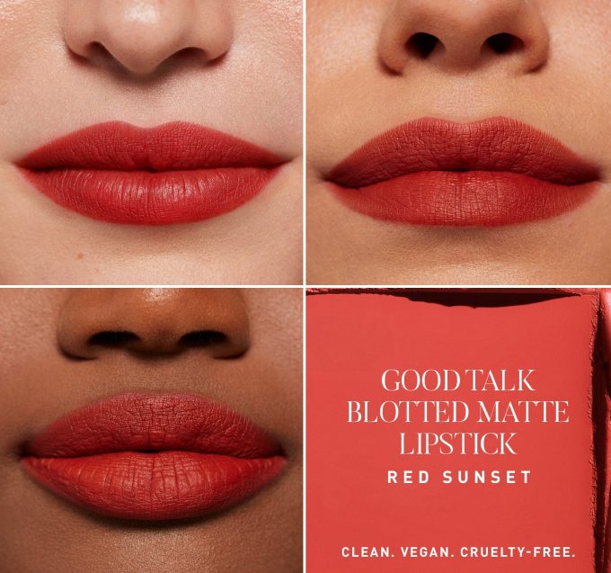 Good Talk Blotted Matte Lipstick - Red Sunset