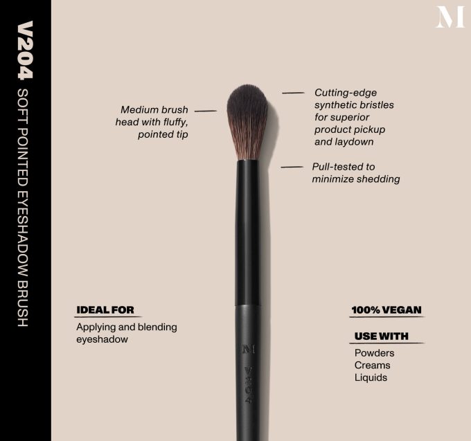 V204 Soft Pointed Eyeshadow Brush