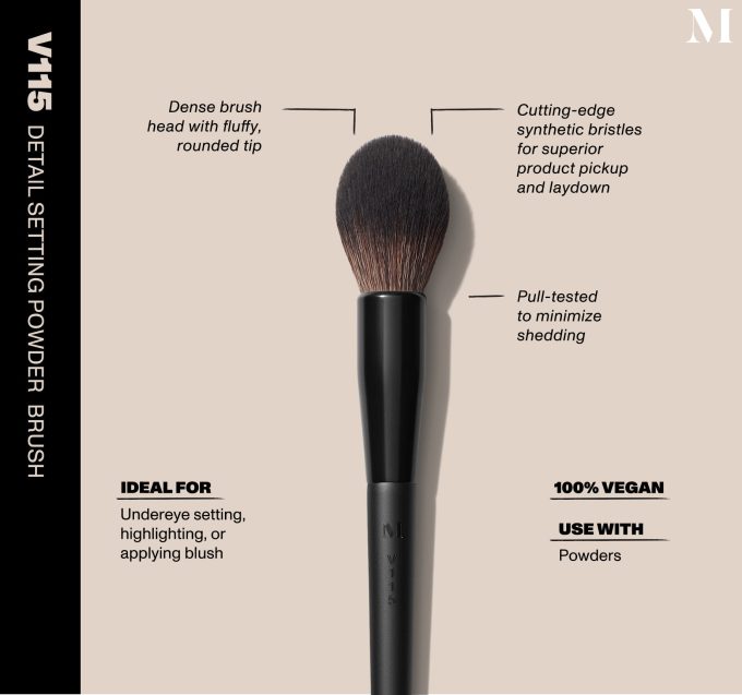 V115 Detail Setting Powder Brush